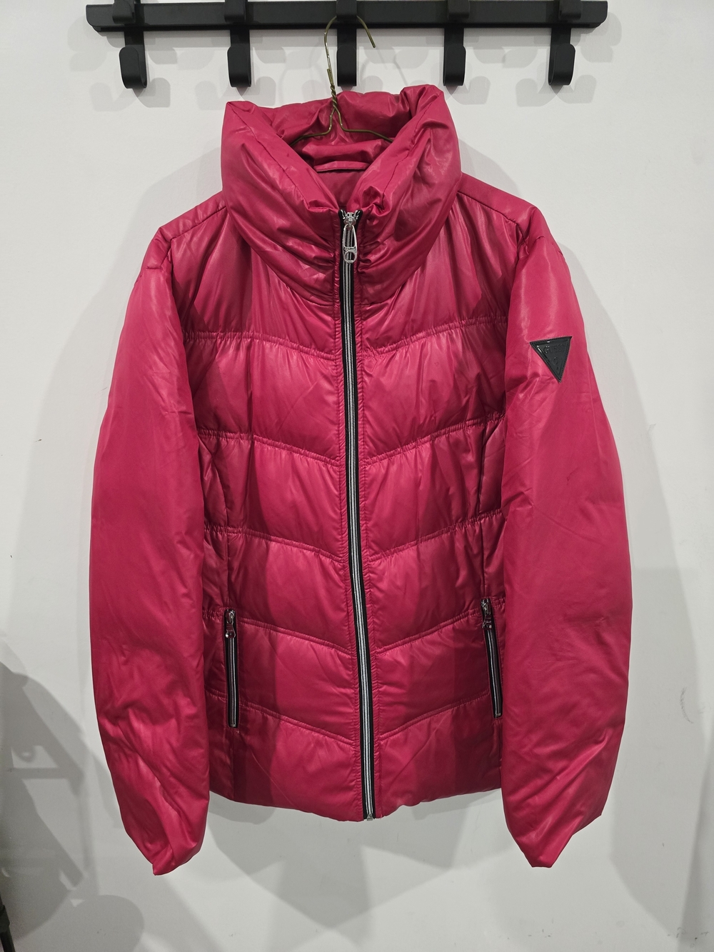 Guess Hot Pink SKI Quilted Puffer Jacket